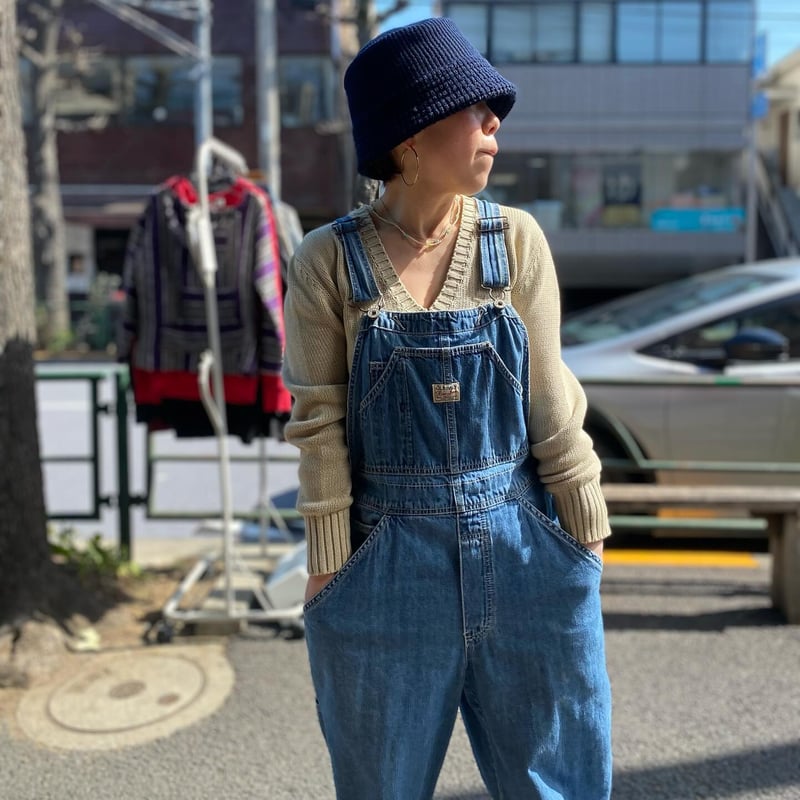 OLD NAVY ✴︎ オーバーオール ✴︎ デニム VINTAGE Old Navy Overalls Mens Large L Carpenter Bib Denim