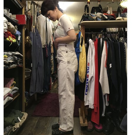 [USED] 'ワシントンDEE CEE' ホワイトデニムOVERALL!