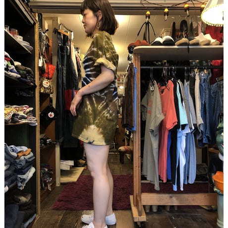 [USED] タイダイTee / カーキブラウン