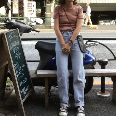 [USED]  Later90's ボーダーリブ Tee