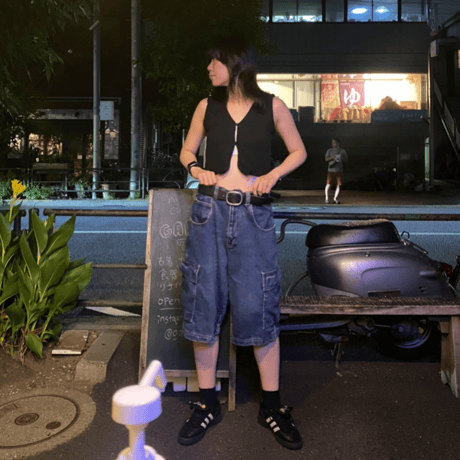 [USED] デニム地ペインターShorts
