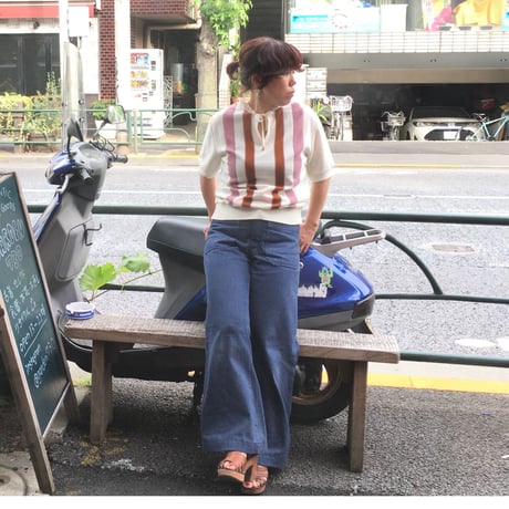 [USED] かわいい♡ラメ入り S/S ニット