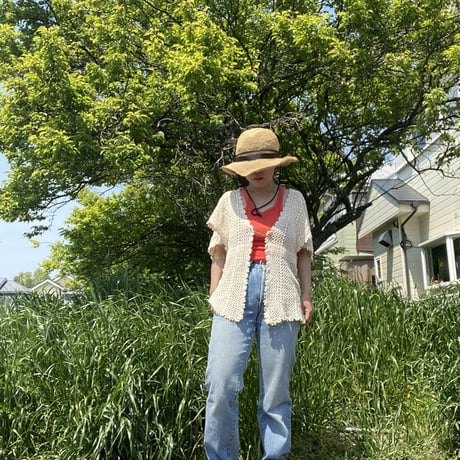 [USED] cottonニットカーディガン