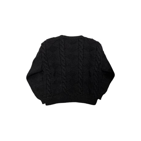 [USED] BLACK コンパクトなケーブルKNIT
