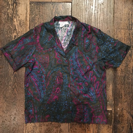 [USED] made in ITALY レーヨンシャツ