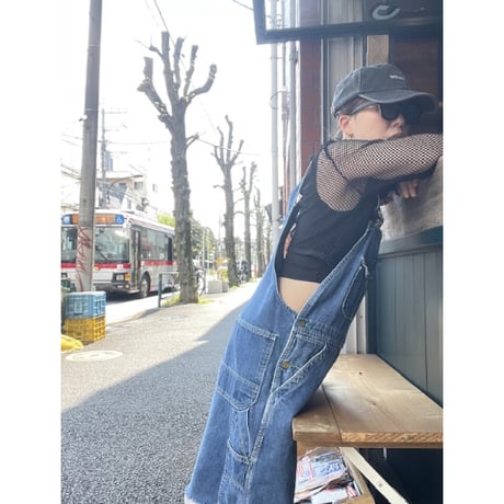 [USED] メッシュニットL/Sトップス  タンクトップ付き