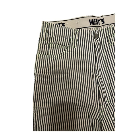 [USED] ”WESTOVERALLS"ストライプDENIM PANTS