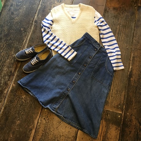 [USED] OLD  Denim skirt