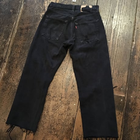 [USED] Levis 501 BLACK ダメージDENIM