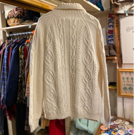 [USED] ケーブル編みニットカーディガン