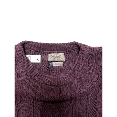 [USED] GOOD COLOR💜ケーブルニット
