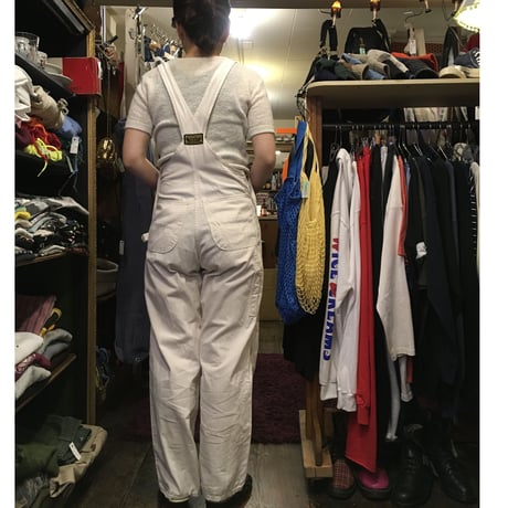 [USED] 'ワシントンDEE CEE' ホワイトデニムOVERALL!