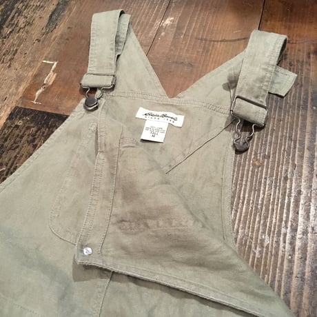 [USED] Eddie Bauer LINEN オーバーオールワンピ