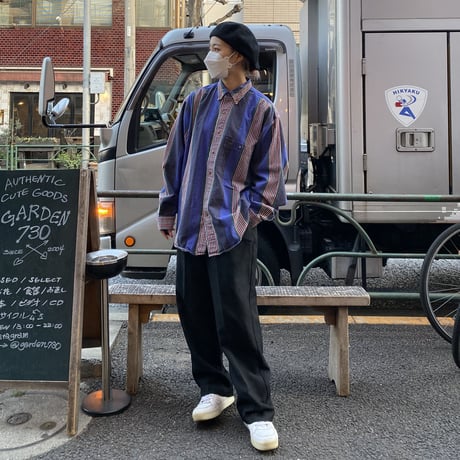 [USED]  ストライプ B.D シャツ！