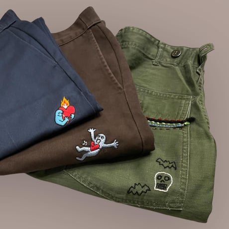 [BENICOTOY] 刺繍 PANTS
