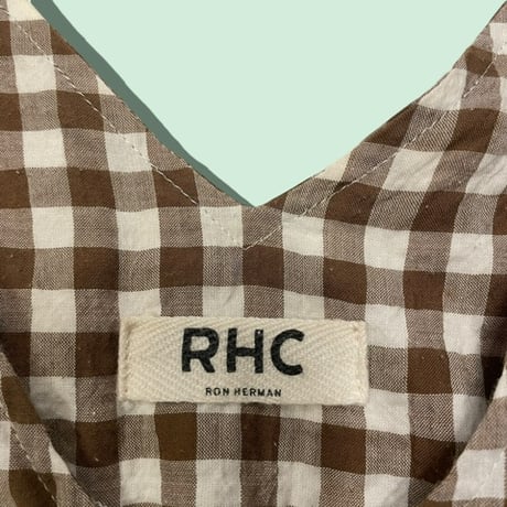 [USED] RHC ギンガムチェック ノースリーブ ワンピース