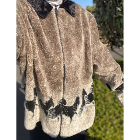 [USED] 馬柄〜🐎ボアジャケット🖤