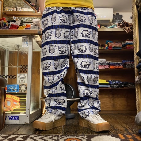[USED] アフリカンバティック ゾウさんPANTS