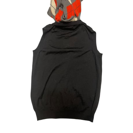 [USED] "tricot COMME de GARCON" マフラー付ニットVEST