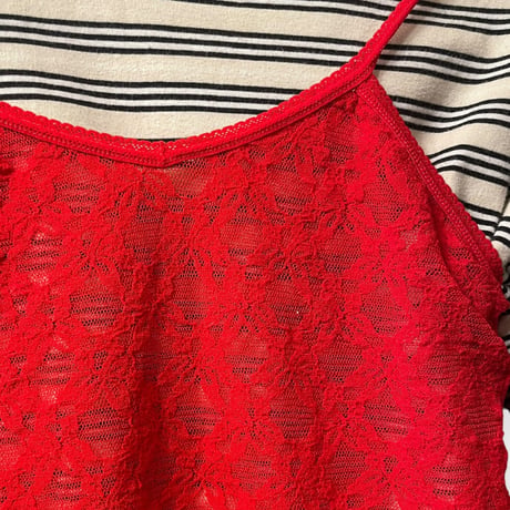 [USED] RED タイト レース  キャミ♡💄👠