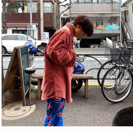 [USED] かわいいカラー♡BiGサイズコーデュロイシャツ