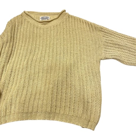 [USED]  短めたまご色ニット