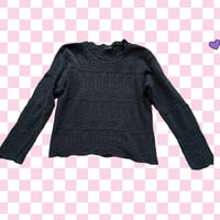 [USED] BLACKクロシェットTOPS