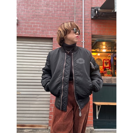 [QP ○△ ⇄ garden] 001 MA-1 BLACK