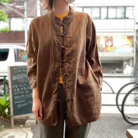 [USED] LINEN CHINA SHIRT