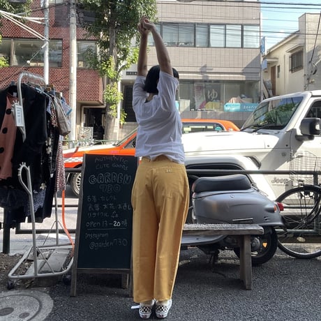 [USED] 80's P.S GITANO yellowバギーパンツ