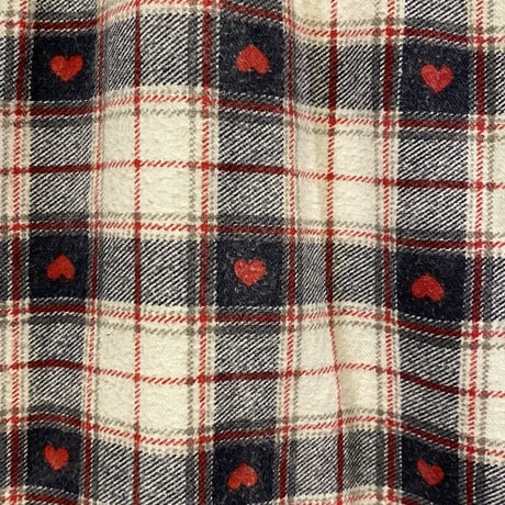 [USED]  ハート柄チェックのパジャマPANTS
