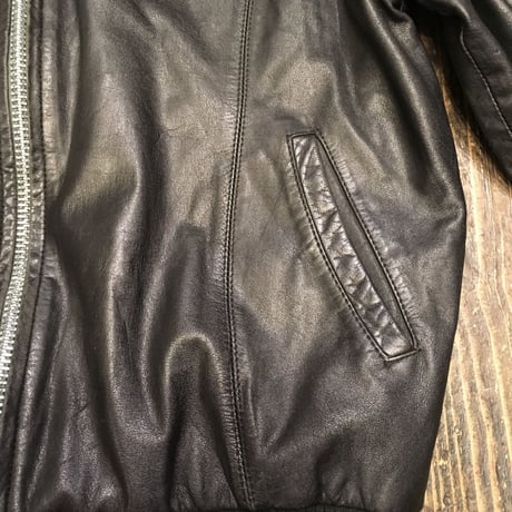 [USED] real leather リバーシブル JKT