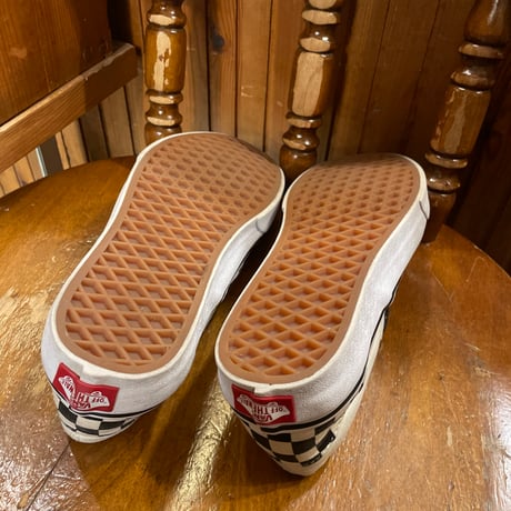 [USED] VANS CHECKER SLIP-ON / US6h