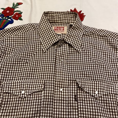 [USED] Levi's ギンガムチェック ウエスタンSHIRT！