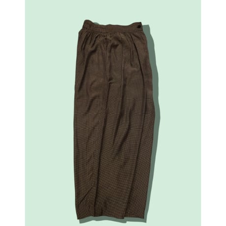 [USED]ギンガムチェックレーヨンPANTS