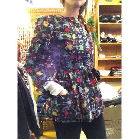 [USED] 落書きプリント TOPS