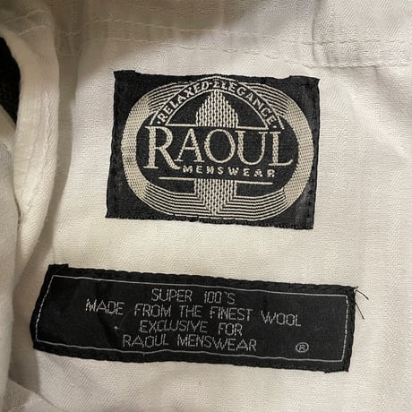 [USED]  春WOOL 2タック スラックス