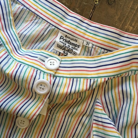 [USED] ストライプ ロングスカート