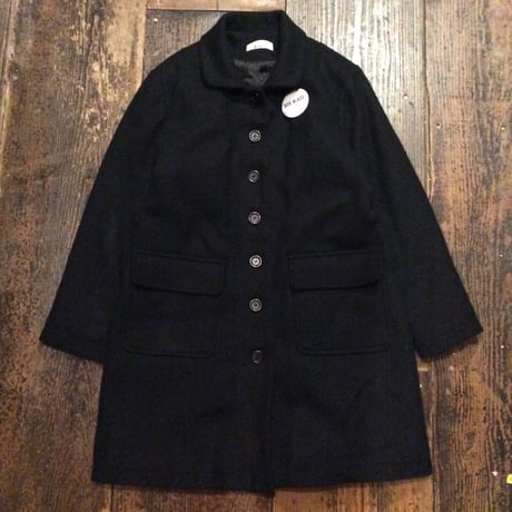 [USED] Black WOOLコート