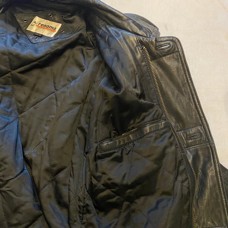 [USED] renoma REAL leather CAR COAT