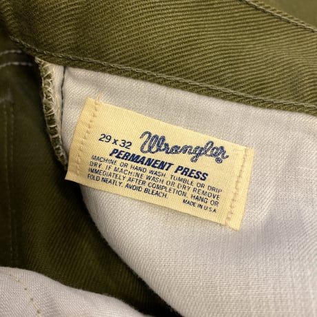 [DEAD STOCK]  70's Wrangler PERMANENT PRESS PANTS