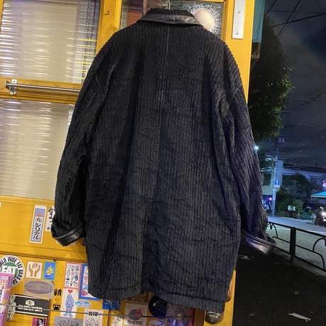 [USED] LEATHER×CORDUROY♡ LONG JKT
