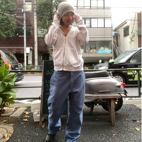 [USED]アメアパ🤍white zip parka