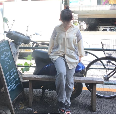 [USED] ITALY シルクシャツ
