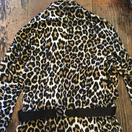 [USED] レオパード柄レヨーンガウン