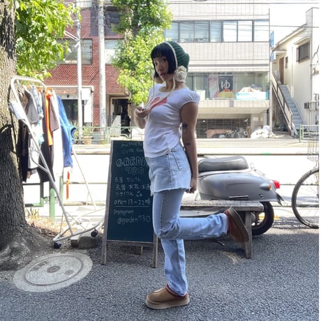 [USED]levis 550 CUT OFF DENIM SKIRT