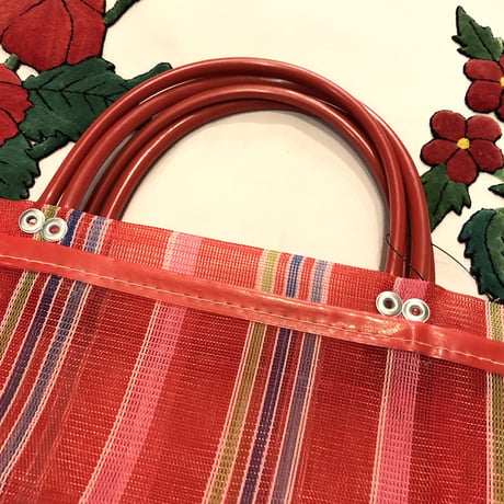 [USED] マルチストライプ メッシュBAG ♡