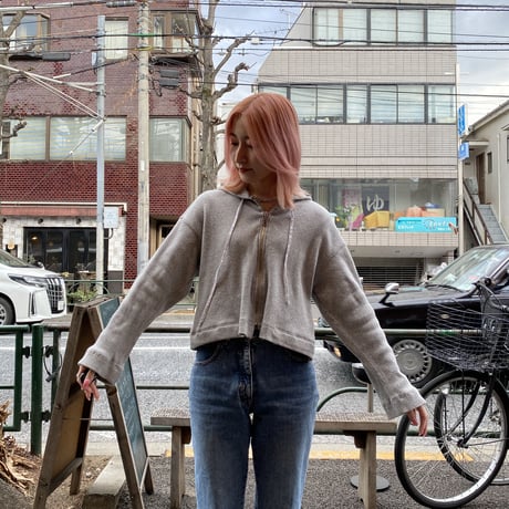 [USED] XOXO リブショート丈PARKA♡