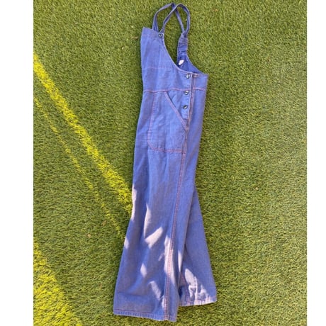 [USED] vintage BLUE COTTON  オーバーオール