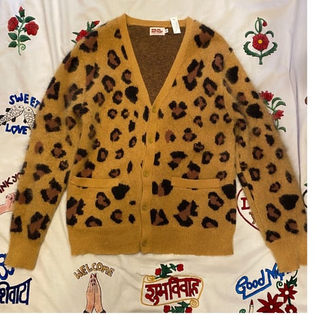 [USED］Cheloe cevieny×OC レオパード柄カーディガン